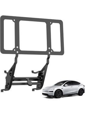 Premium License Plate Holder for Model Y - No Drill Bracket, Unobstructed Camera